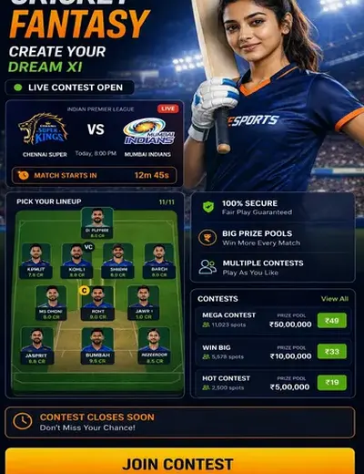Win44bet (win 44 bet) fantasy cricket & matchday visual 3